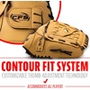 image:imageFranklin Sports Field Master Baseball Softball Glove  Adult Youth Baseball Softball Mitt  Mens  Womens Gloves  Right Hand Throw  14  Camel Brown Pack of 6