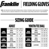 image:imageFranklin Sports Field Master Baseball Softball Glove  Adult Youth Baseball Softball Mitt  Mens  Womens Gloves  Right Hand Throw  14  Camel Brown Pack of 6