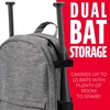 image:imageFranklin Sports MLB Traveler Jr Backpack  Heathered Grey
