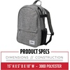 image:imageFranklin Sports MLB Traveler Jr Backpack  Heathered Grey