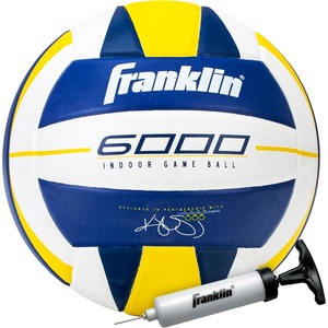 image:imageFranklin Sports Indoor Training  Match Volleyballs  Premium 9000  6000 Official Size Adult  Youth  Ball  Air PumpTraining Volleyball