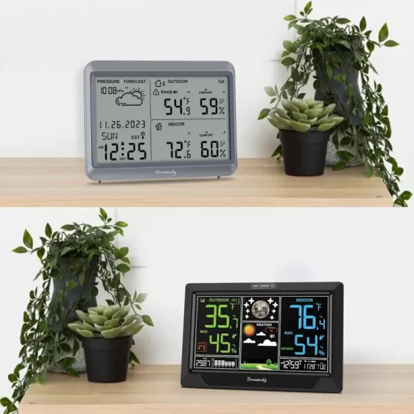 DreamSky Atomic Weather Station Indoor Outdoor Thermometer Wireless