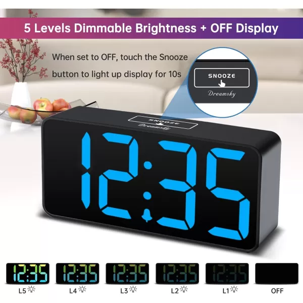 imageDreamSky RGB Large Digital Clock