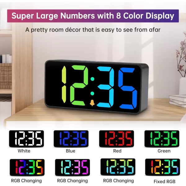 imageDreamSky RGB Large Digital Clock