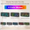 imageDreamSky Wooden Digital Alarm Clock for Bedroom  Desk Clocks with Large Numbers for Living Room Office Dimmer USB Port Loud Alarm for Heavy Sleepers with Volume Control DST Wood Decor ampamp GiftsBlackrgb
