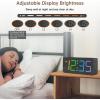 imageDreamSky Wooden Digital Alarm Clock for Bedroom  Desk Clocks with Large Numbers for Living Room Office Dimmer USB Port Loud Alarm for Heavy Sleepers with Volume Control DST Wood Decor ampamp GiftsBlackrgb