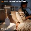 imageSound Machine White Noise Machine with 25 Soothing Sounds 17 Night Lights 5W Stereo Bluetooth Speaker Sleep Timer Wake Up Light Sunrise Alarm Clock for Bedrooms Ideal Gift for Baby Kids Seniors