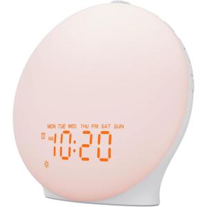 imageWhite Noise Sound Machine with 25 Soothing Sounds 17 Night Lights 5W Bluetooth Speaker SleepTimer Wake Up Light Sunrise Alarm Clock for Bedrooms Ideal Gift for Baby Kids Adults Seniors