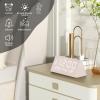 imageJALL Digital Alarm Clock with Wooden Electronic LED Time Display 3 Alarm Settings WeekdayWeekend Mode Temperature Detect Wood Made Electric Clocks for Office Bedroom BedsideWhite