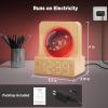 imageDreamSky Small RGB Night Light Alarm Clock for Bedroom Modern Dcor Color Changing Crystal Ball Digital Clock with Loud Alarm for Heavy Sleepers Kids 5 Brightness Dimmer ampamp Volume Boys Girls GiftsBamboo