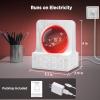 imageDreamSky Small RGB Night Light Alarm Clock for Bedroom Modern Dcor Color Changing Crystal Ball Digital Clock with Loud Alarm for Heavy Sleepers Kids 5 Brightness Dimmer ampamp Volume Boys Girls GiftsWhite