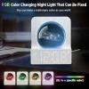 imageDreamSky Small RGB Night Light Alarm Clock for Bedroom Modern Dcor Color Changing Crystal Ball Digital Clock with Loud Alarm for Heavy Sleepers Kids 5 Brightness Dimmer ampamp Volume Boys Girls GiftsWhite