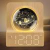 imageDreamSky Small RGB Night Light Alarm Clock for Bedroom Modern Dcor Color Changing Crystal Ball Digital Clock with Loud Alarm for Heavy Sleepers Kids 5 Brightness Dimmer ampamp Volume Boys Girls GiftsBamboo