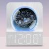 imageDreamSky Small RGB Night Light Alarm Clock for Bedroom Modern Dcor Color Changing Crystal Ball Digital Clock with Loud Alarm for Heavy Sleepers Kids 5 Brightness Dimmer ampamp Volume Boys Girls GiftsWhite