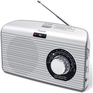 imageDreamSky Portable AM FM Radio with Bluetooth ampamp Sleep Timer Transistor Radio Plug in Wall or Battery Operated for Home ampamp Outdoor Strong Reception Loud Sound Easy to Use Large Dial Gifts for Seniors