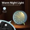 imageAnalog Alarm Clock 4 inch Super Silent Non Ticking Small Clock with Night Light Battery Operated Simple Design Old Fashioned Style Ideal Decor for Bedroom Bedside Desk Adult Kid Gift GreenSkublue  Gold