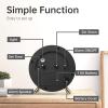 imageAnalog Alarm Clock 4 inch Super Silent Non Ticking Small Clock with Night Light Battery Operated Simple Design Old Fashioned Style Ideal Decor for Bedroom Bedside Desk Adult Kid Gift GreenWhite  Gold