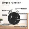 imageAnalog Alarm Clock 4 inch Super Silent Non Ticking Small Clock with Night Light Battery Operated Simple Design Old Fashioned Style Ideal Decor for Bedroom Bedside Desk Adult Kid Gift GreenWhite Bell