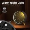 imageAnalog Alarm Clock 4 inch Super Silent Non Ticking Small Clock with Night Light Battery Operated Simple Design Old Fashioned Style Ideal Decor for Bedroom Bedside Desk Adult Kid Gift GreenBlack  Gold