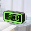 imageColorful Nightlight LED Digital Alarm Clock with Super Loud Dual alarm Weekday mode Snooze Dimmer USB Charging Port for Livingroom Bedroom Bedside Heavy Sleeper Adult Kid Teens gift BlackBlack