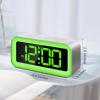 imageColorful Nightlight LED Digital Alarm Clock with Super Loud Dual alarm Weekday mode Snooze Dimmer USB Charging Port for Livingroom Bedroom Bedside Heavy Sleeper Adult Kid Teens gift BlackSilver