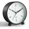 imageAnalog Alarm Clock 4 inch Super Silent Non Ticking Small Clock with Night Light Battery Operated Simple Design Old Fashioned Style Ideal Decor for Bedroom Bedside Desk Adult Kid Gift GreenBlack