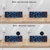 imageJALL 30quot Large Digital Wall Mount Clock with Remote Control Alarm Big LED Countdown Auto DST Temperature for Living Room Classroom Desk Xmas Birthday Gift for Senior Men Women Mom Dad BlueBlue