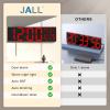 imageJALL 30quot Large Digital Wall Mount Clock with Remote Control Alarm Big LED Countdown Auto DST Temperature for Living Room Classroom Desk Xmas Birthday Gift for Senior Men Women Mom Dad BlueRed