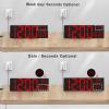 imageJALL 30quot Large Digital Wall Mount Clock with Remote Control Alarm Big LED Countdown Auto DST Temperature for Living Room Classroom Desk Xmas Birthday Gift for Senior Men Women Mom Dad BlueRed