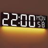 imageJALL 30quot Large Digital Wall Mount Clock with Remote Control Alarm Big LED Countdown Auto DST Temperature for Living Room Classroom Desk Xmas Birthday Gift for Senior Men Women Mom Dad BlueWhite