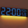 imageJALL 30quot Large Digital Wall Mount Clock with Remote Control Alarm Big LED Countdown Auto DST Temperature for Living Room Classroom Desk Xmas Birthday Gift for Senior Men Women Mom Dad BlueBlue