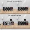imageJALL 30quot Large Digital Wall Mount Clock with Remote Control Alarm Big LED Countdown Auto DST Temperature for Living Room Classroom Desk Xmas Birthday Gift for Senior Men Women Mom Dad BlueWhite