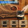 imageJALL Night Light Bluetooth Speaker 2023 Upgraded Multi Colorful Changing Bedside Lamp Alarm Clock Best Birthday Ideas for 10 11 12 13 14 Year Old Teenage Boy Girl WhiteBlack
