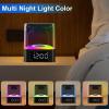 imageJALL Night Light Bluetooth Speaker 2023 Upgraded Multi Colorful Changing Bedside Lamp Alarm Clock Best Birthday Ideas for 10 11 12 13 14 Year Old Teenage Boy Girl WhiteBlack