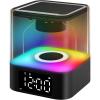 imageJALL Night Light Bluetooth Speaker 2023 Upgraded Multi Colorful Changing Bedside Lamp Alarm Clock Best Birthday Ideas for 10 11 12 13 14 Year Old Teenage Boy Girl WhiteBlack