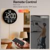 imageJALL 10quot Large Digital Wall Clock with Seconds Alarm Countdown Timer Big LED Display RGB Color DST Temperature Mounted for Bedroom Living Room Office Classroom Gym Xmas Birthday Gift RGBBlue
