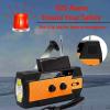 imageUpgraded Emergency Weather Radio Hand Crank 4000mAH Portable Solar Charging with AMFMNOAA 3 LED Flashlights Motion Sensor Reading Lamp SOS Alarm Rechargeable OrangeOrange