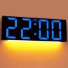 imageJALL 12 Large Digital Wall Clock Big LED Number Dispaly RGB Colors DST Night Light for Classroom Living Room Bedroom Mounted Birthday Xmas Gift for Senior Mem Womem White Font 12 inchesBlue