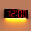 imageJALL 12 Large Digital Wall Clock Big LED Number Dispaly RGB Colors DST Night Light for Classroom Living Room Bedroom Mounted Birthday Xmas Gift for Senior Mem Womem White Font 12 inchesRed