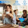 image:imageJALL Digital Alarm Clock with FM Radio for Bedroom 8 Colors Night Light with Charging Port Sleep Sound Machines with Timer Dual Alarm White with White FontBlack With Rgb Font