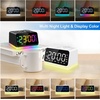 image:imageJALL Digital Alarm Clock with FM Radio for Bedroom 8 Colors Night Light with Charging Port Sleep Sound Machines with Timer Dual Alarm White with White FontWhite With Rgb Font