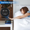image:imageJALL Digital Alarm Clock with FM Radio for Bedroom 8 Colors Night Light with Charging Port Sleep Sound Machines with Timer Dual Alarm White with White FontBlack With White Font