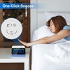 image:imageJALL Digital Alarm Clock with FM Radio for Bedroom 8 Colors Night Light with Charging Port Sleep Sound Machines with Timer Dual Alarm White with White FontWhite With Rgb Font