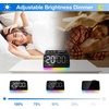 image:imageJALL Digital Alarm Clock with FM Radio for Bedroom 8 Colors Night Light with Charging Port Sleep Sound Machines with Timer Dual Alarm White with White FontBlack With Rgb Font
