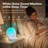 image:imageJALL Full Screen Dimmer Sunrise Alarm Clocks for Bedrooms Wake Up Light with FM Radio 25 White Noise Sleep Sounds Bluetooth Speaker Dual Alarms Bedside Clock for Heavy SleepersWhite