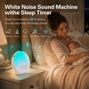 image:imageJALL Full Screen Dimmer Sunrise Alarm Clocks for Bedrooms Wake Up Light with FM Radio 25 White Noise Sleep Sounds Bluetooth Speaker Dual Alarms Bedside Clock for Heavy SleepersCream