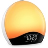 image:imageJALL Full Screen Dimmer Sunrise Alarm Clocks for Bedrooms Wake Up Light with FM Radio 25 White Noise Sleep Sounds Bluetooth Speaker Dual Alarms Bedside Clock for Heavy SleepersBlackwhite