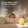 image:imageJALL Full Screen Dimmer Sunrise Alarm Clocks for Bedrooms Wake Up Light with FM Radio 25 White Noise Sleep Sounds Bluetooth Speaker Dual Alarms Bedside Clock for Heavy SleepersPutty