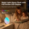image:imageJALL Full Screen Dimmer Sunrise Alarm Clocks for Bedrooms Wake Up Light with FM Radio 25 White Noise Sleep Sounds Bluetooth Speaker Dual Alarms Bedside Clock for Heavy SleepersPutty