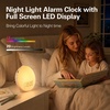 image:imageJALL Full Screen Dimmer Sunrise Alarm Clocks for Bedrooms Wake Up Light with FM Radio 25 White Noise Sleep Sounds Bluetooth Speaker Dual Alarms Bedside Clock for Heavy SleepersWhite